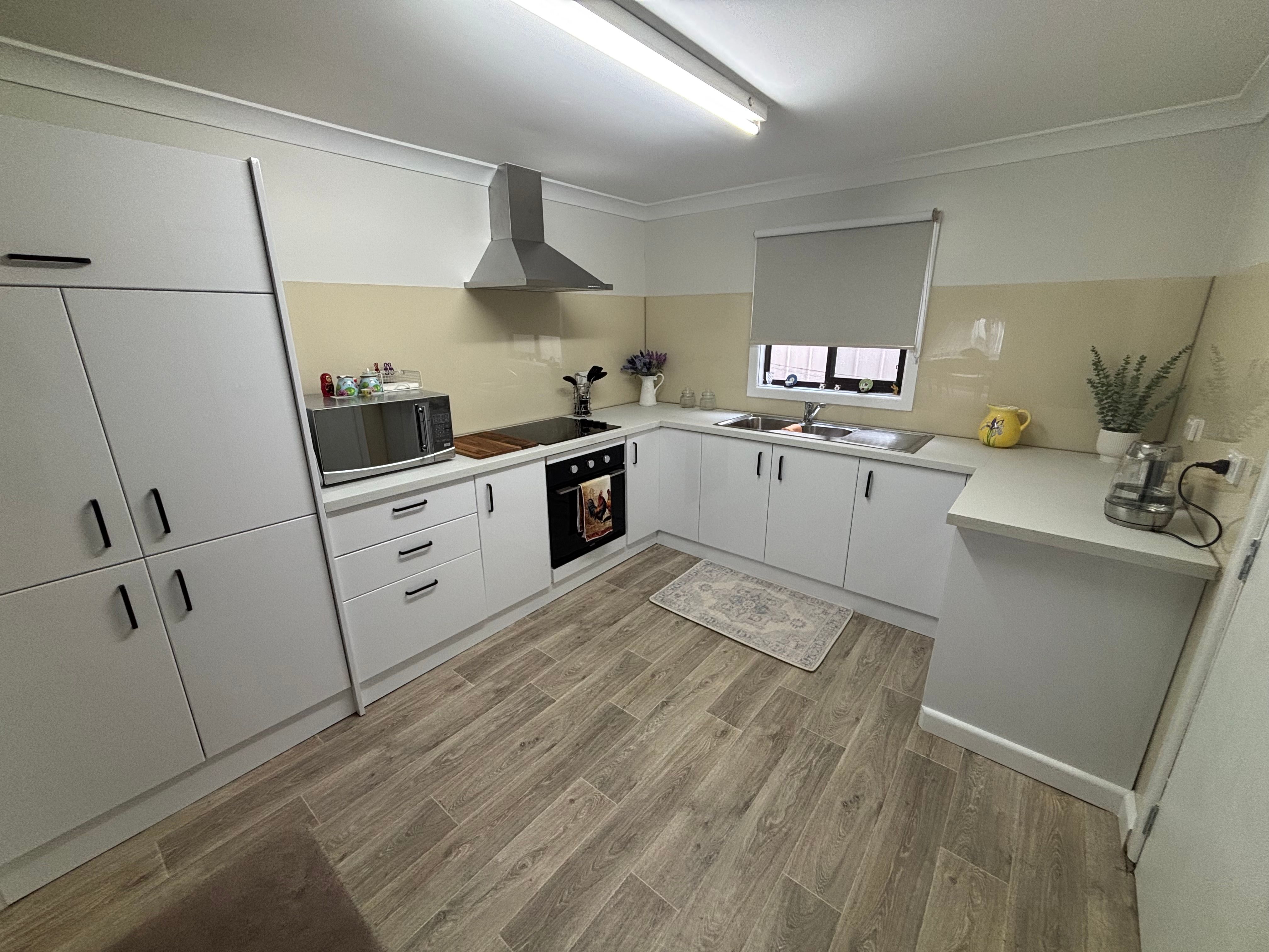 Completed white kitchen renovation in Tumut
